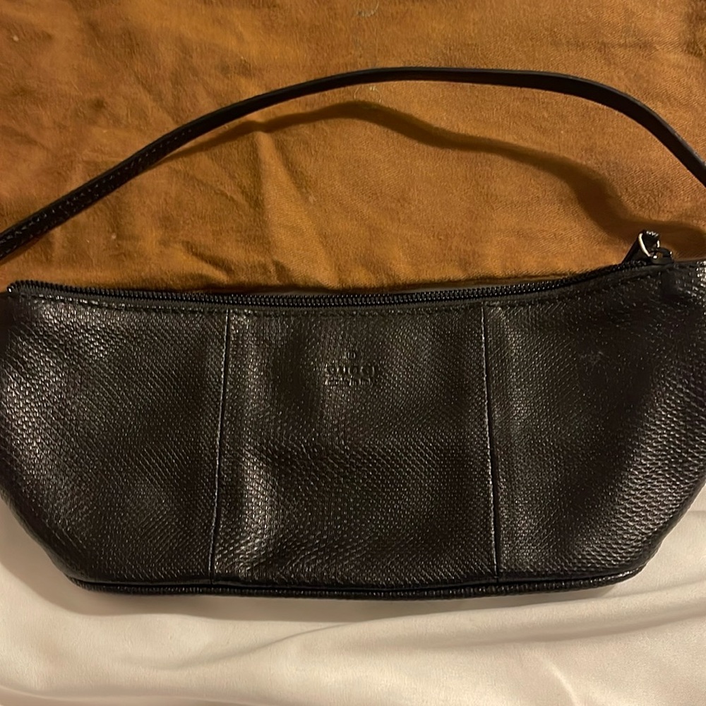 Gucci evening bag. Lizard skin black